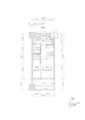 福岡市東区千早のマンションの間取り