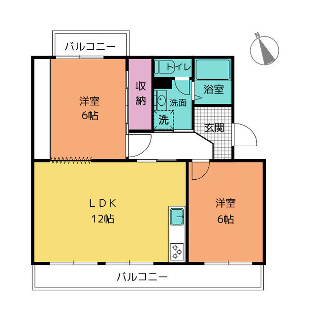 ヴィラ長者町の間取り