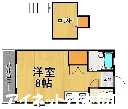 福岡市中央区梅光園のアパートの間取り