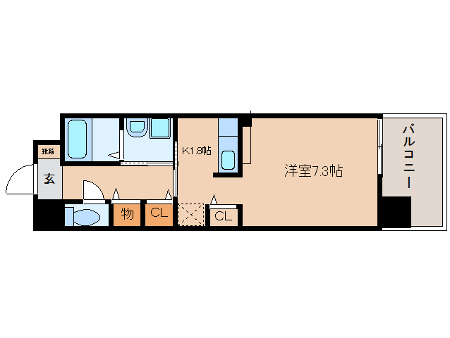 橿原市木原町のマンションの間取り