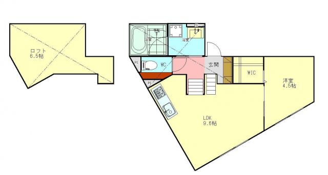 スマイシアApartment西条町の間取り