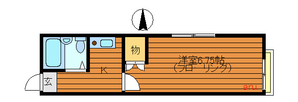 練馬区立野町のアパートの間取り