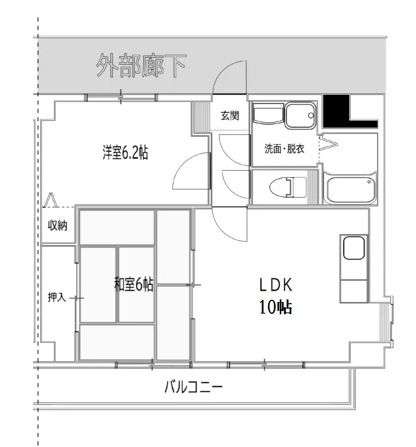 浅口郡里庄町大字里見のマンションの間取り