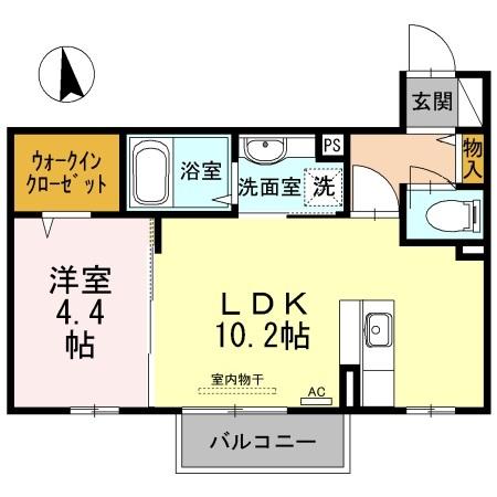 フェリーチェ空港通り B棟の間取り