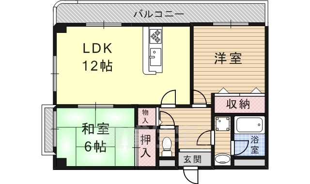 ヴィラ大鹿の間取り