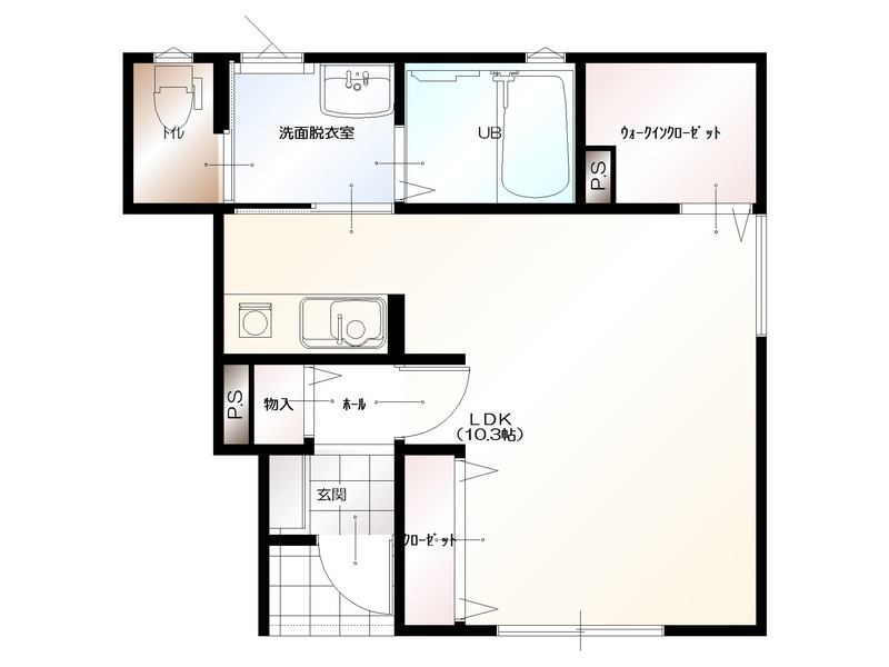 D ＢＯＸ高橋町IIの間取り