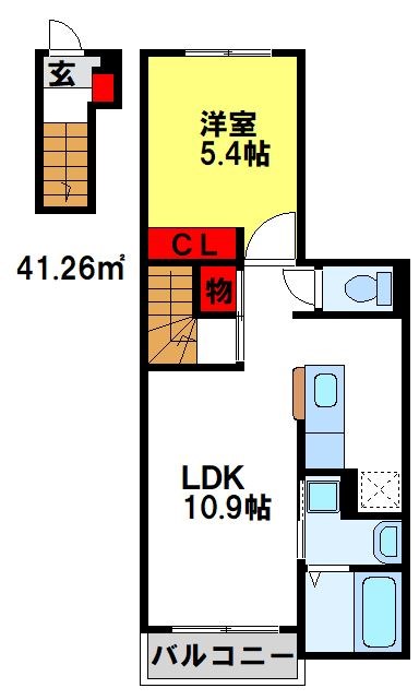 ネオスクエアーIIの間取り