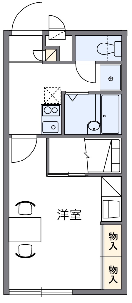 レオパレスＫＡＲＩＮの間取り