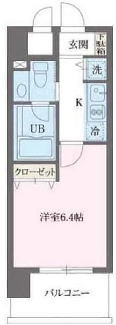 新宿区早稲田鶴巻町のマンションの間取り