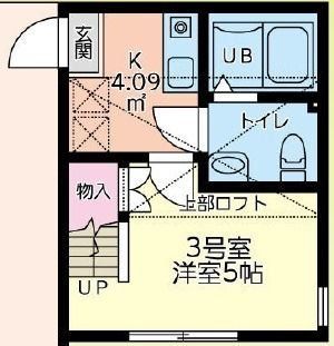 相模原市南区北里のアパートの間取り