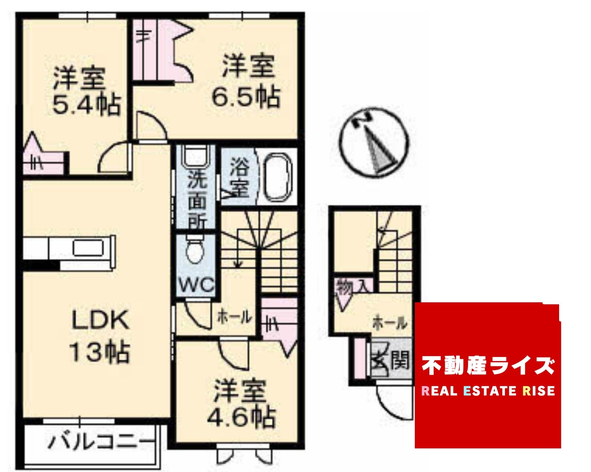 山口市維新公園のアパートの間取り