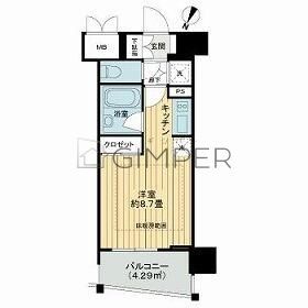 ライオンズクオーレ池袋ソシアの間取り