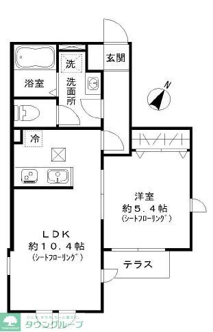 横浜市旭区本村町のアパートの間取り