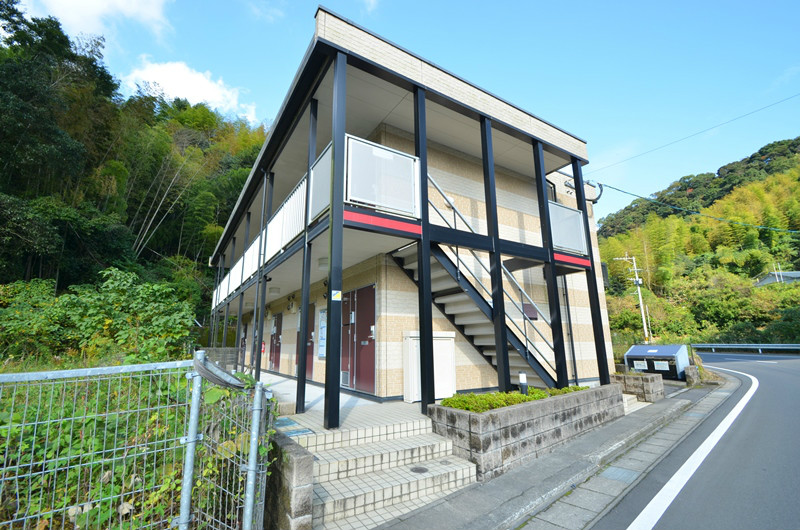 鹿児島市田上のアパートの建物外観