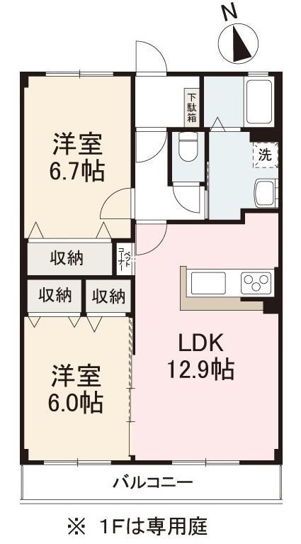 フォブールＫ．Ｋの間取り