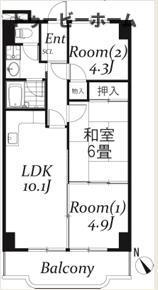 シュターンハイム第1の間取り