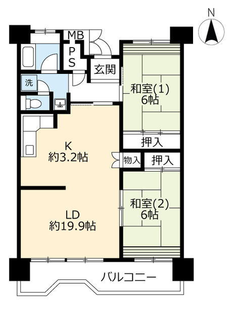 ＵＲ武庫川の間取り