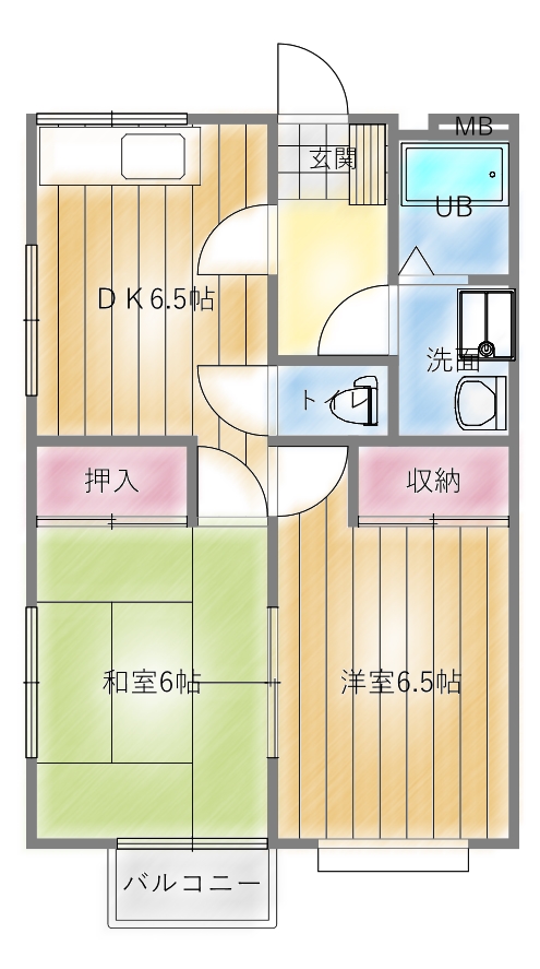 ホワイトヴィラ飯野坂IIIの間取り