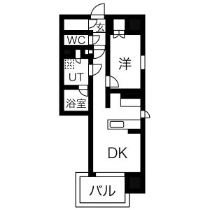 オープンレジデンシア大須FRONTの間取り