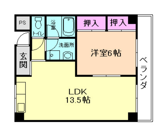 北摂ハイツの間取り