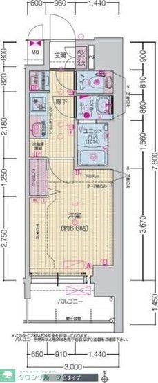 【名古屋市千種区内山のマンションの間取り】