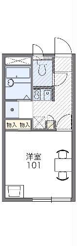 レオパレススレユニールの間取り写真