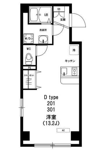 都営浅草線 本所吾妻橋駅 徒歩5分 6階建 築14年の間取り写真