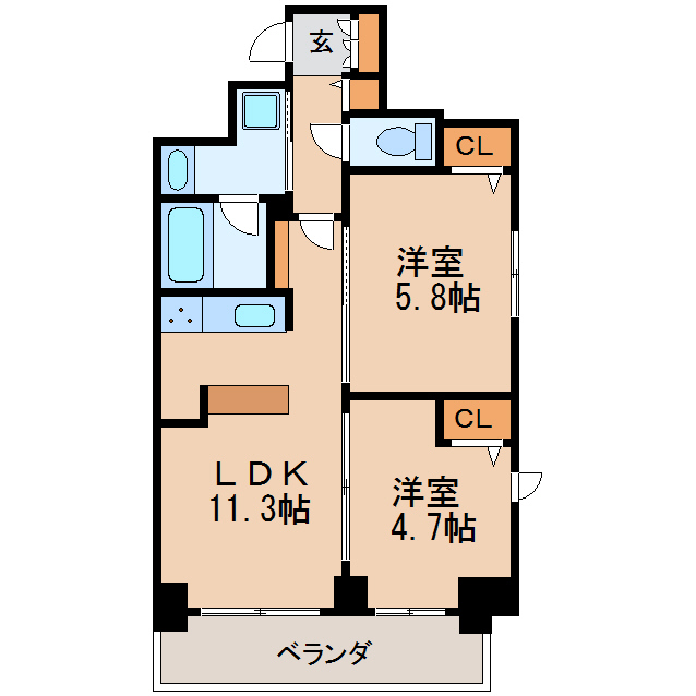 S-RESIDENCE葵IIの間取り写真