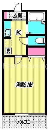 ＪＲ中央線 阿佐ケ谷駅 徒歩6分 2階建 築18年の間取り写真