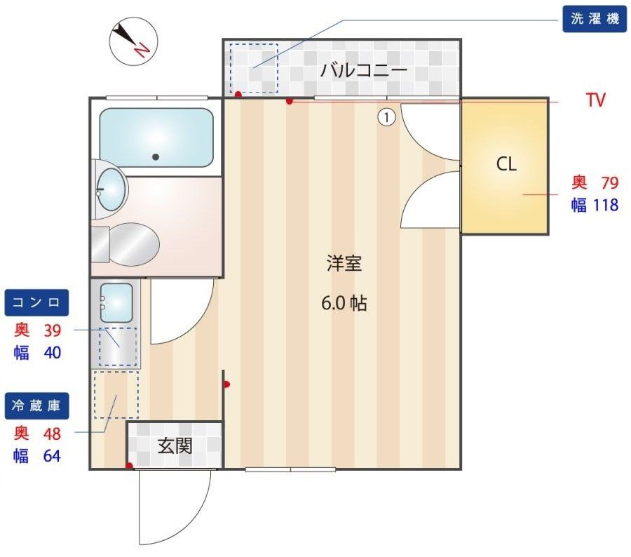 西武新宿線 沼袋駅 徒歩5分 2階建 築39年の間取り写真