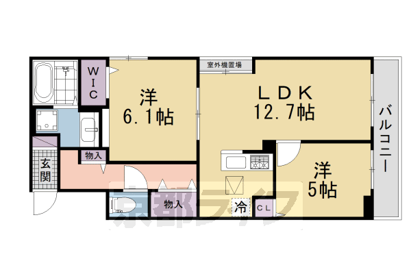 京阪交野線 星ケ丘駅 徒歩15分 3階建 新築の間取り写真