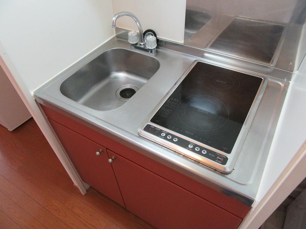 キッチン　電気コンロ2口※同タイプ