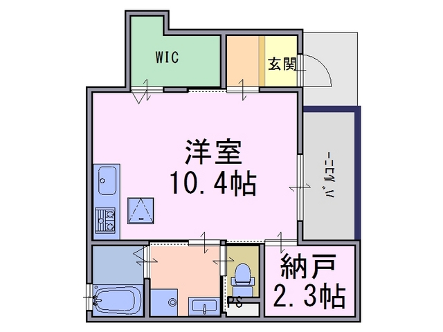 橿原市南八木町のアパートの間取り