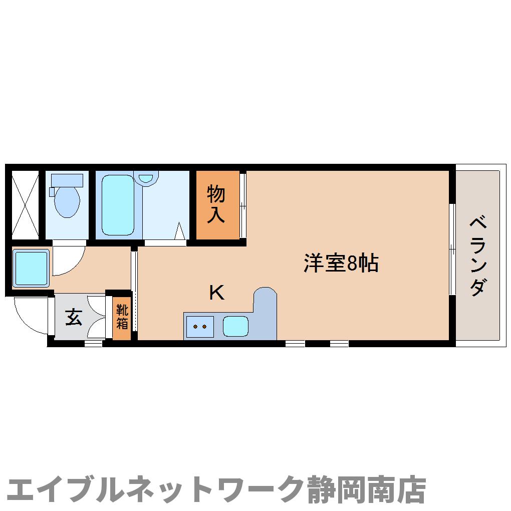 静岡市駿河区大谷のマンションの間取り