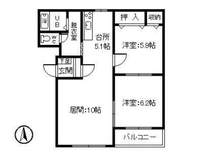 ピュアライフ宝来Ｉの間取り