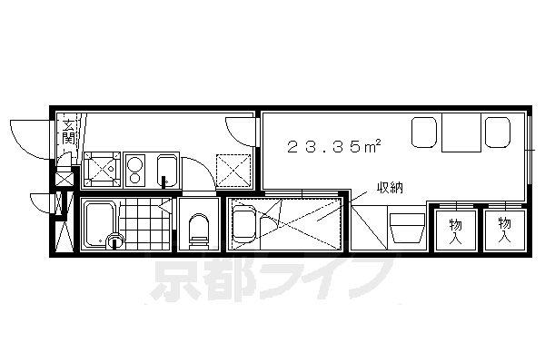 レオパレス安信町四九番地の間取り