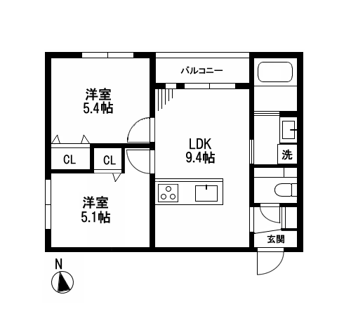 ミア流山の間取り