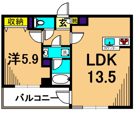 アミーゴ南馬込の間取り