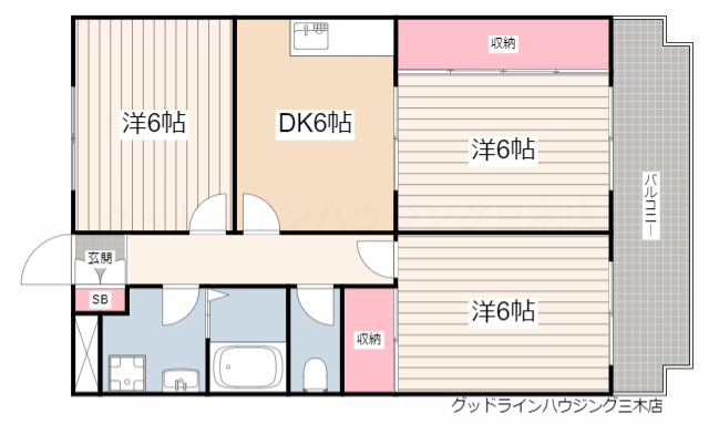 エンセントメゾンの間取り