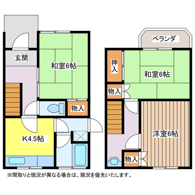 山本コーポの間取り