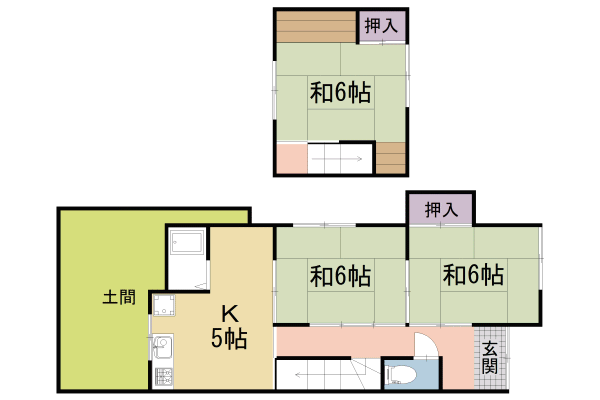 京都市山科区北花山西ノ野町のその他の間取り