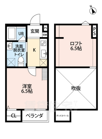 ティースカイみなとの間取り