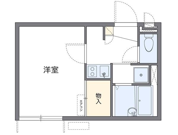 レオパレスカサブランカ２の間取り