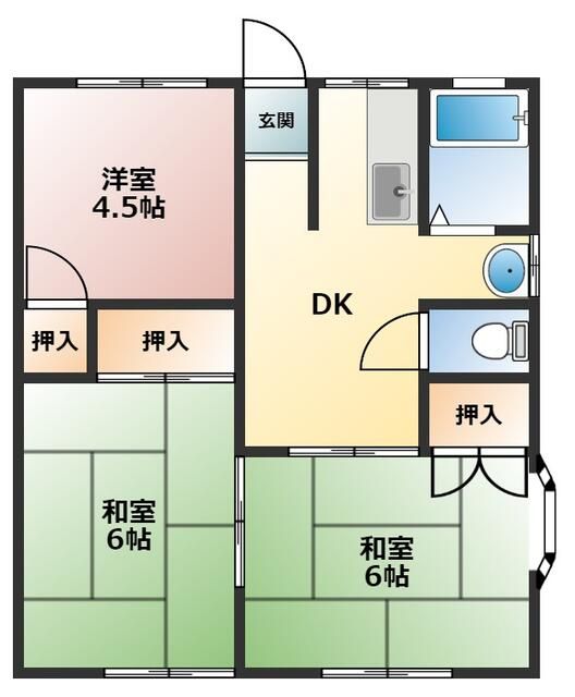 エステート井上の間取り