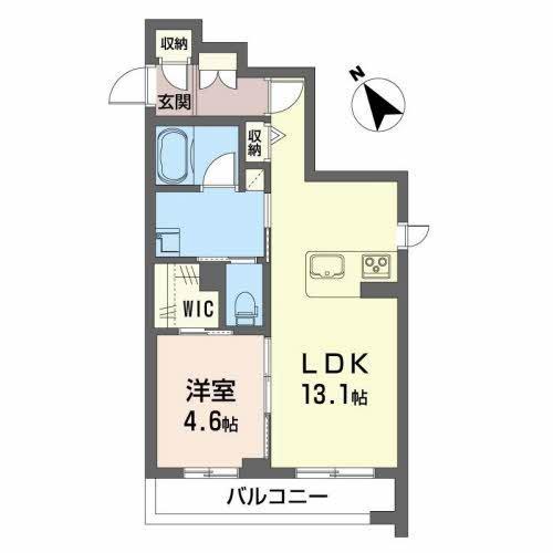 山形市木の実町のマンションの間取り