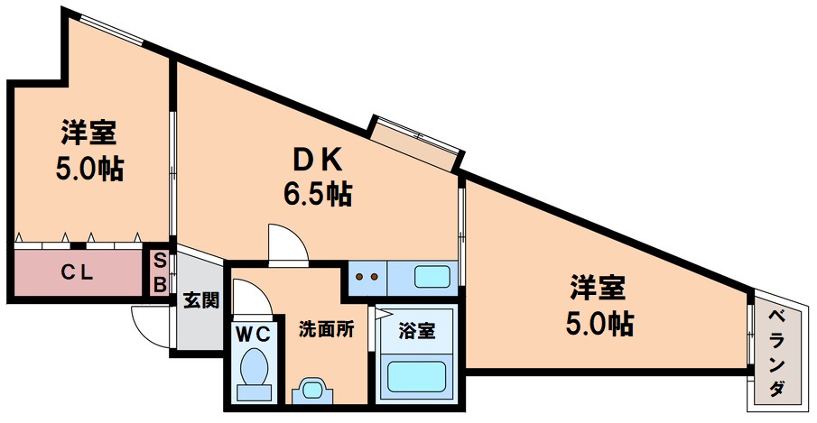 ワンダーグランドハイツの間取り