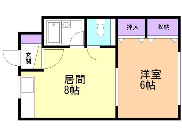 マンション常盤の間取り