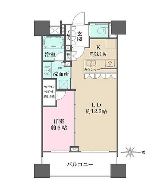 パークハウス千代田富士見の間取り