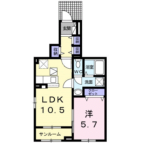 カームパインツリー３の間取り