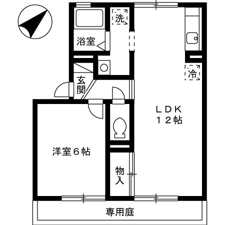 エクセルハイツA棟の間取り